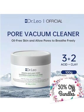 Amazon White Deep Pores Cleansing Clay Mask — White